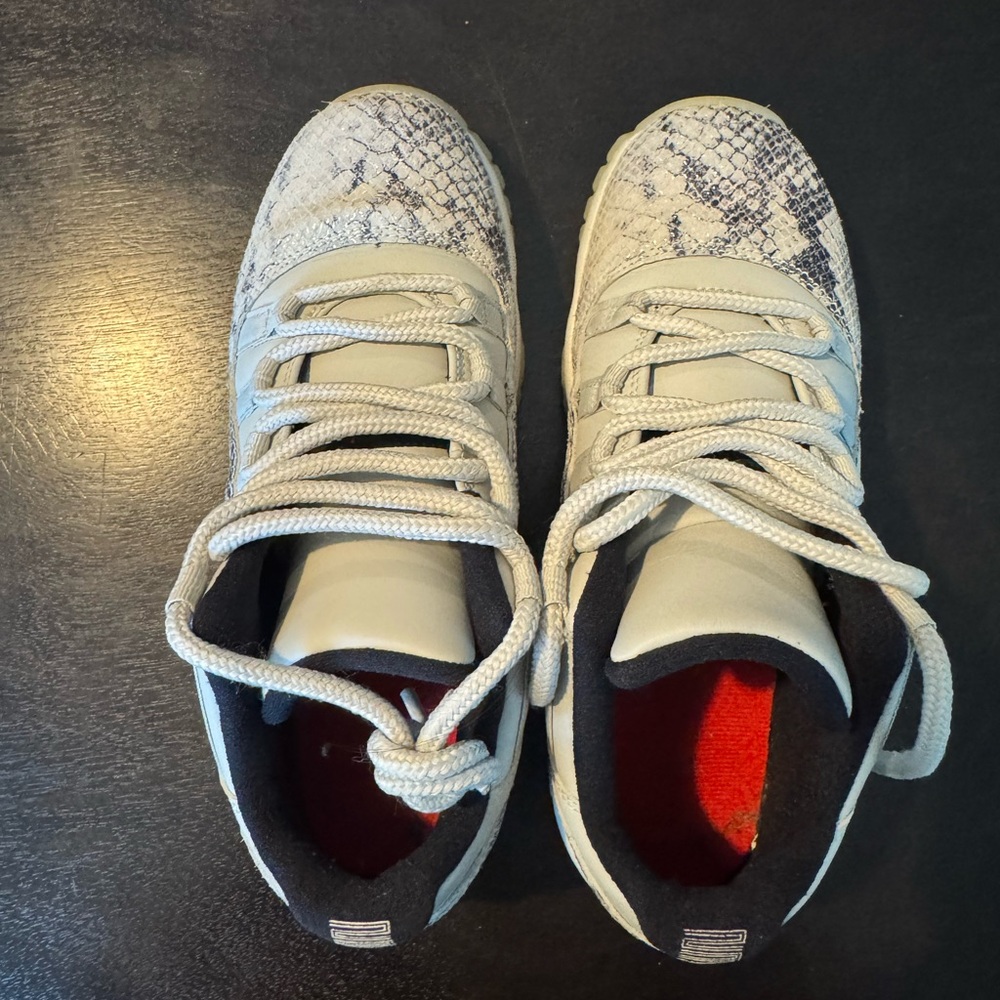 Jordan Gray and White Sneakers with Minimalist Design